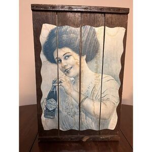 Vintage‎ Wood Raisin Grape Tray Fruit Drying Rack w Coca-Cola Advertisement Art